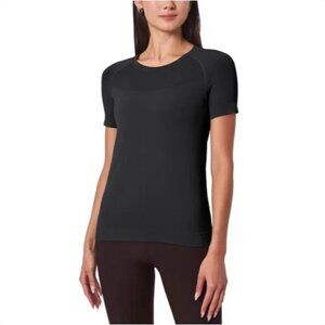 NEW Mondetta Women's L Fitted Active Seamless T-Shirt Black